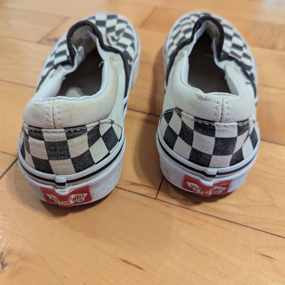 Vans black and white checkerboard slip ons - Picture 2 of 5